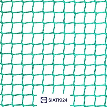 Zabezpieczenie otwartego ładunku siatką na przyczepie - Wielkość oczka 4,5x4,5 cm. Grubość 5mm